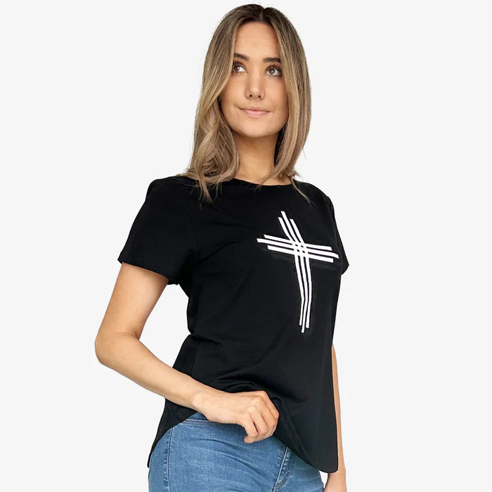 LINES TEE BLACK