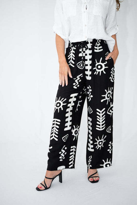 MONO ABSTRACT PANT