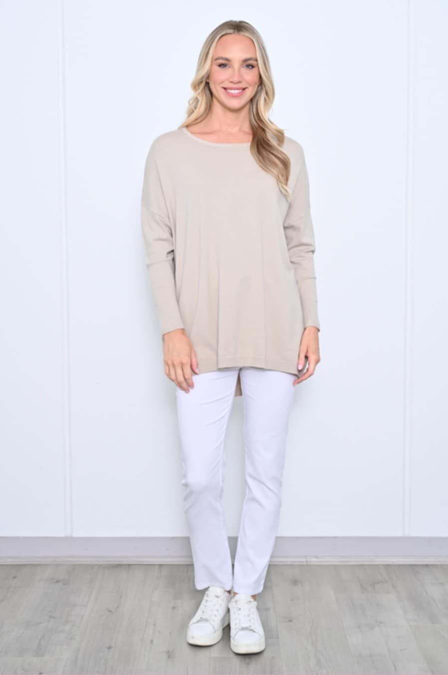BEIGE TUNIC KNIT