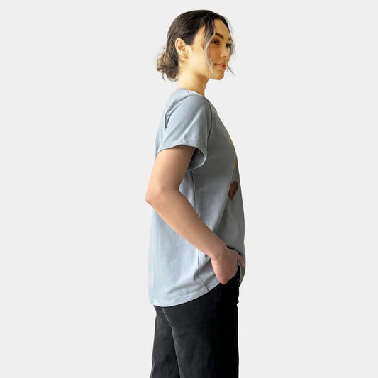 HEARTS TEE BLUE