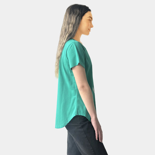 FOIL HEART GREEN TEE