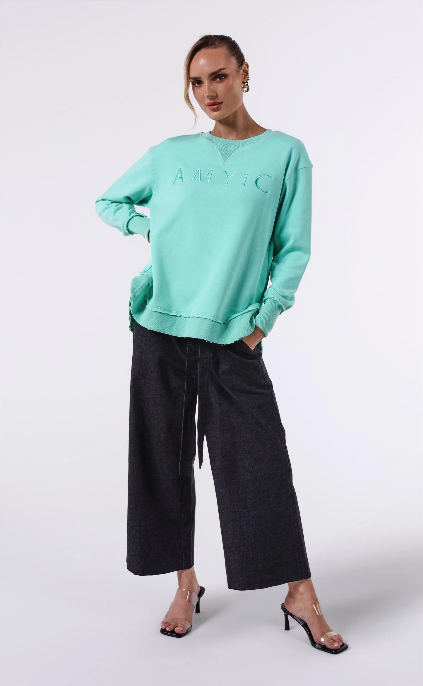 AMYIC SWEATER APPLE GREEN