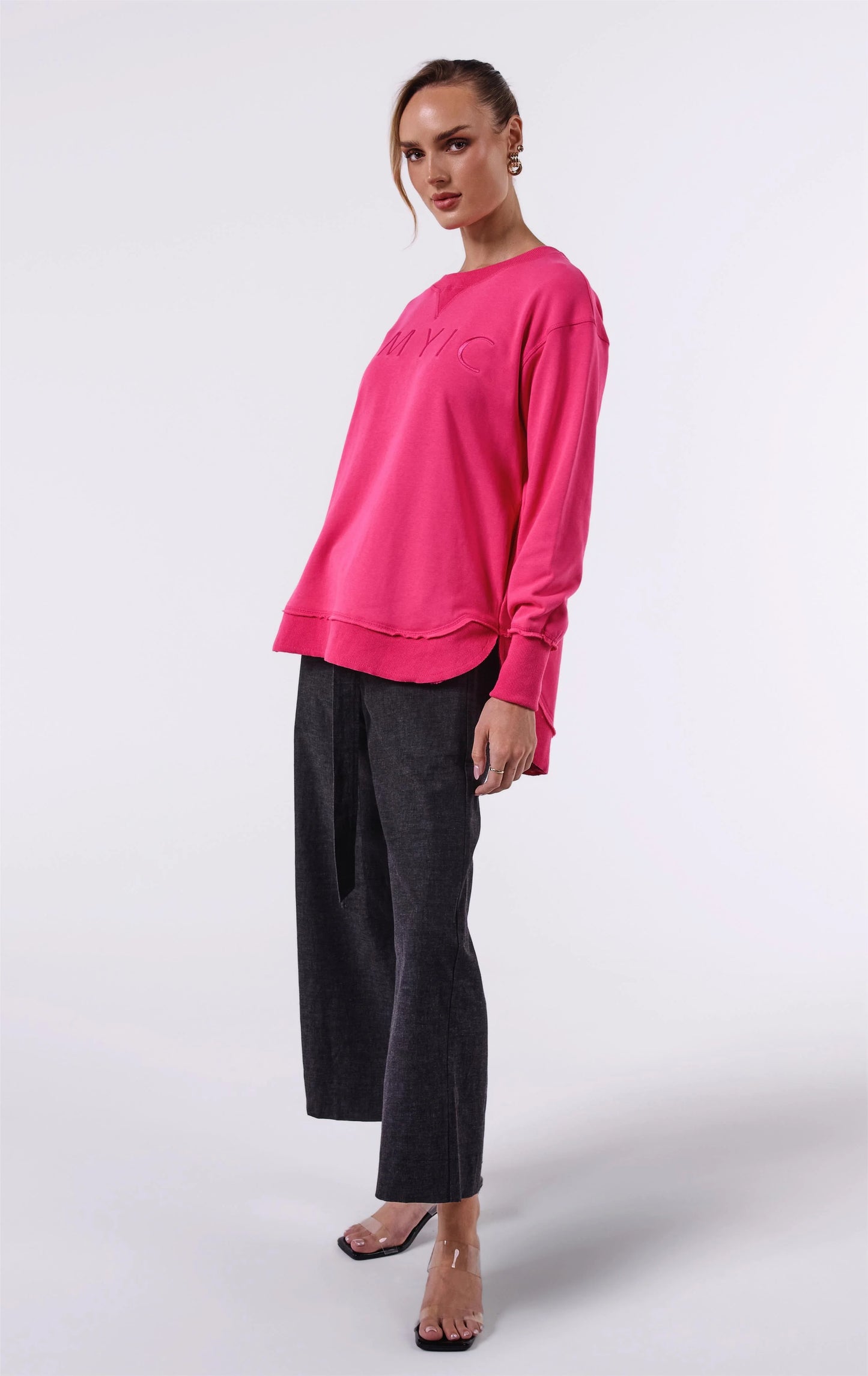 AMYIC SWEATER HOT PINK