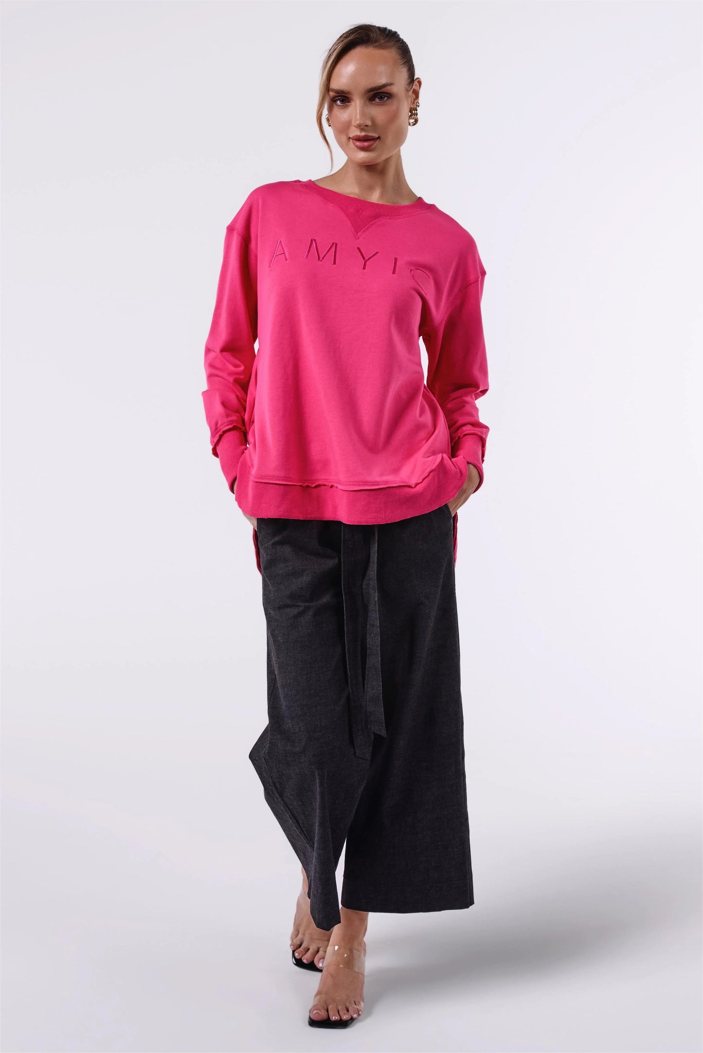 AMYIC SWEATER HOT PINK