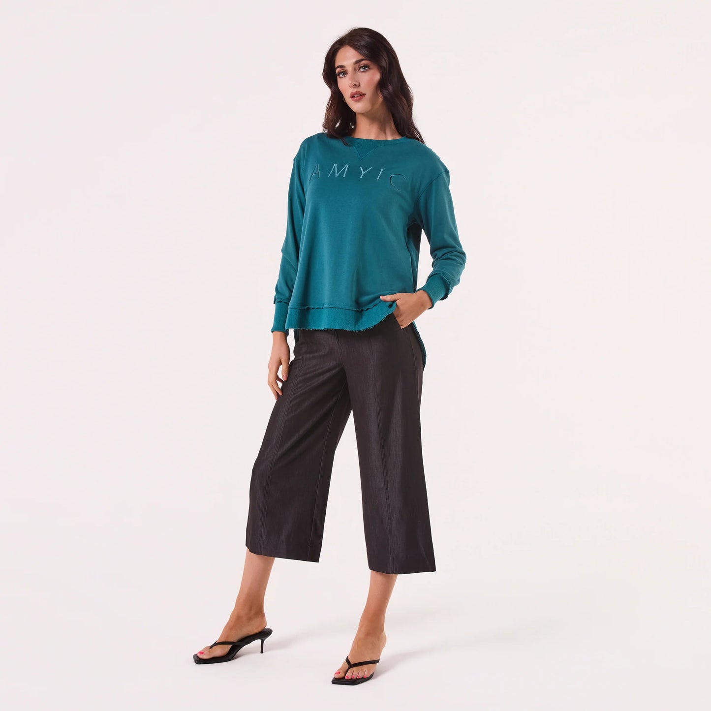 AMYIC SWEATER ACID BLUE