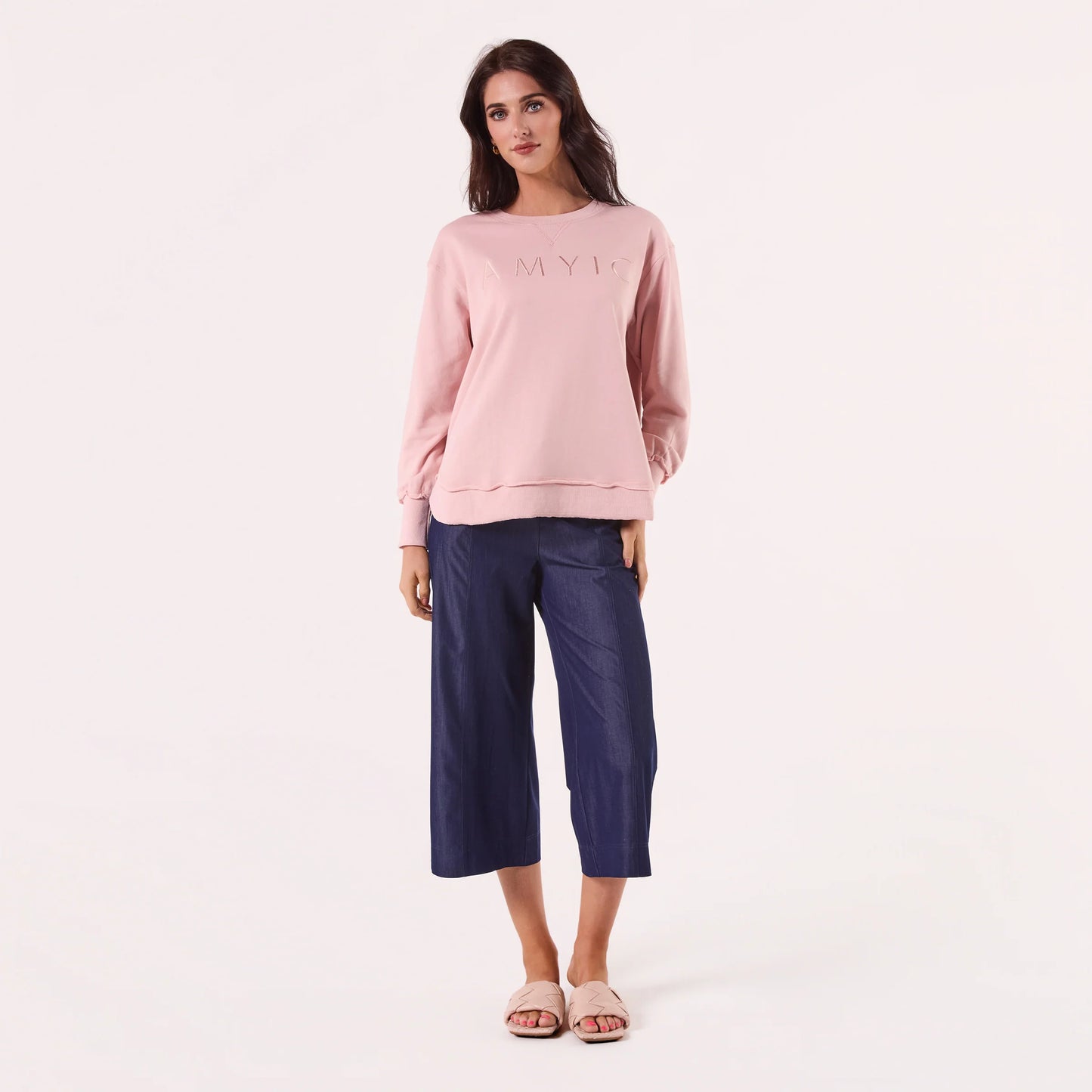 AMYIC SWEATER DUSTY PINK