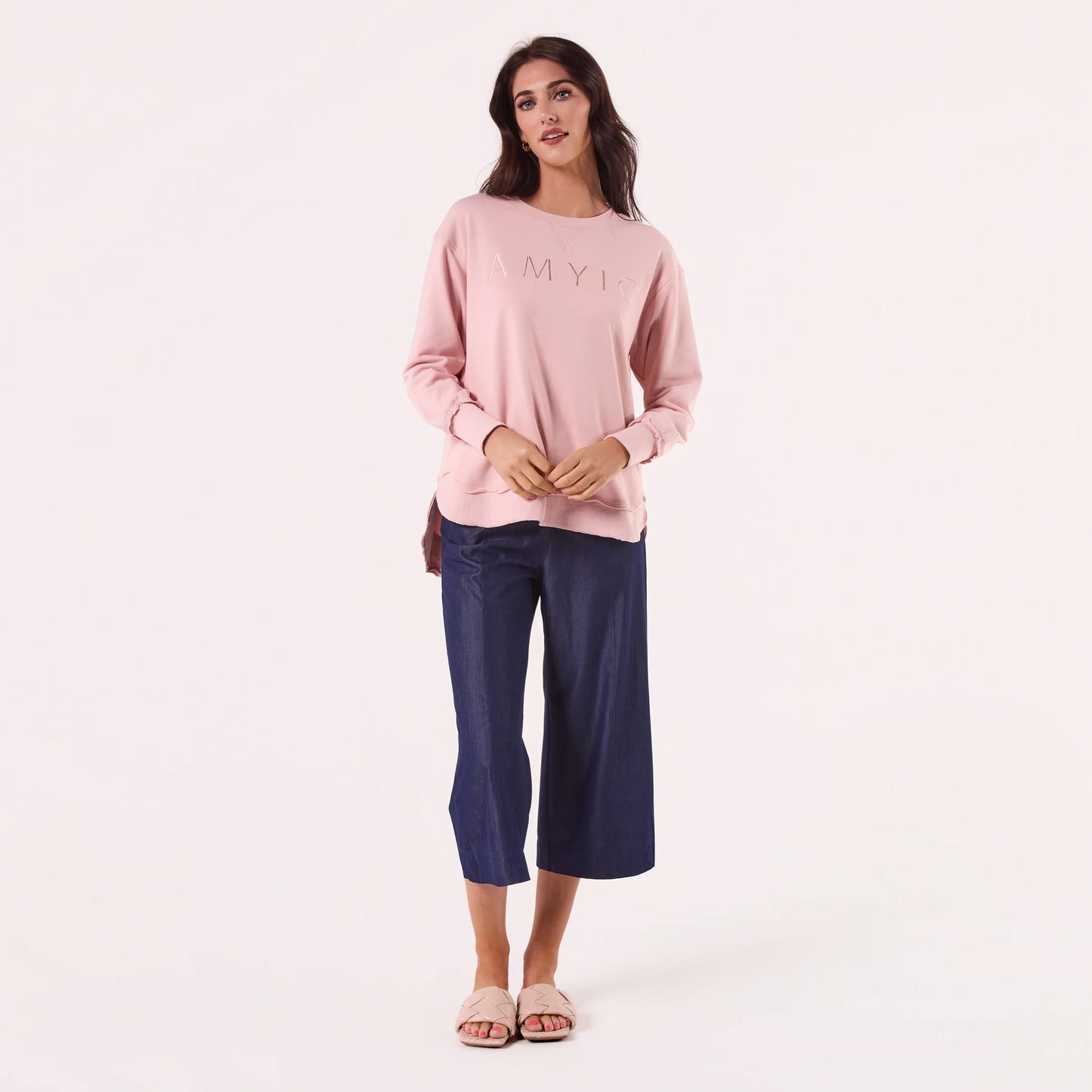 AMYIC SWEATER DUSTY PINK
