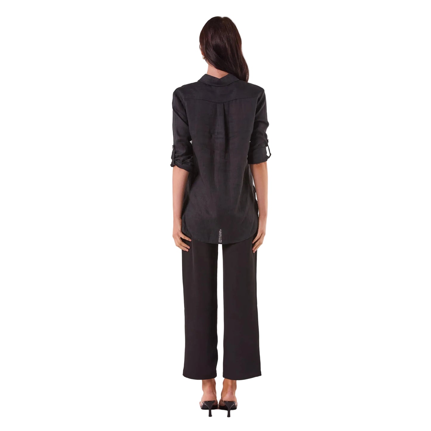 DEE LINEN SHIRT IN BLACK