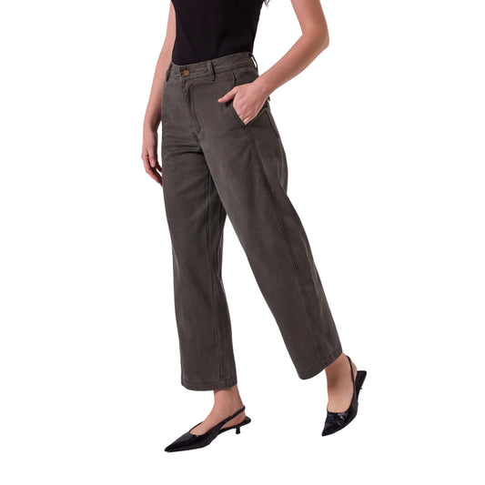 AMYIC BARREL LEG PANT IN KHAKI