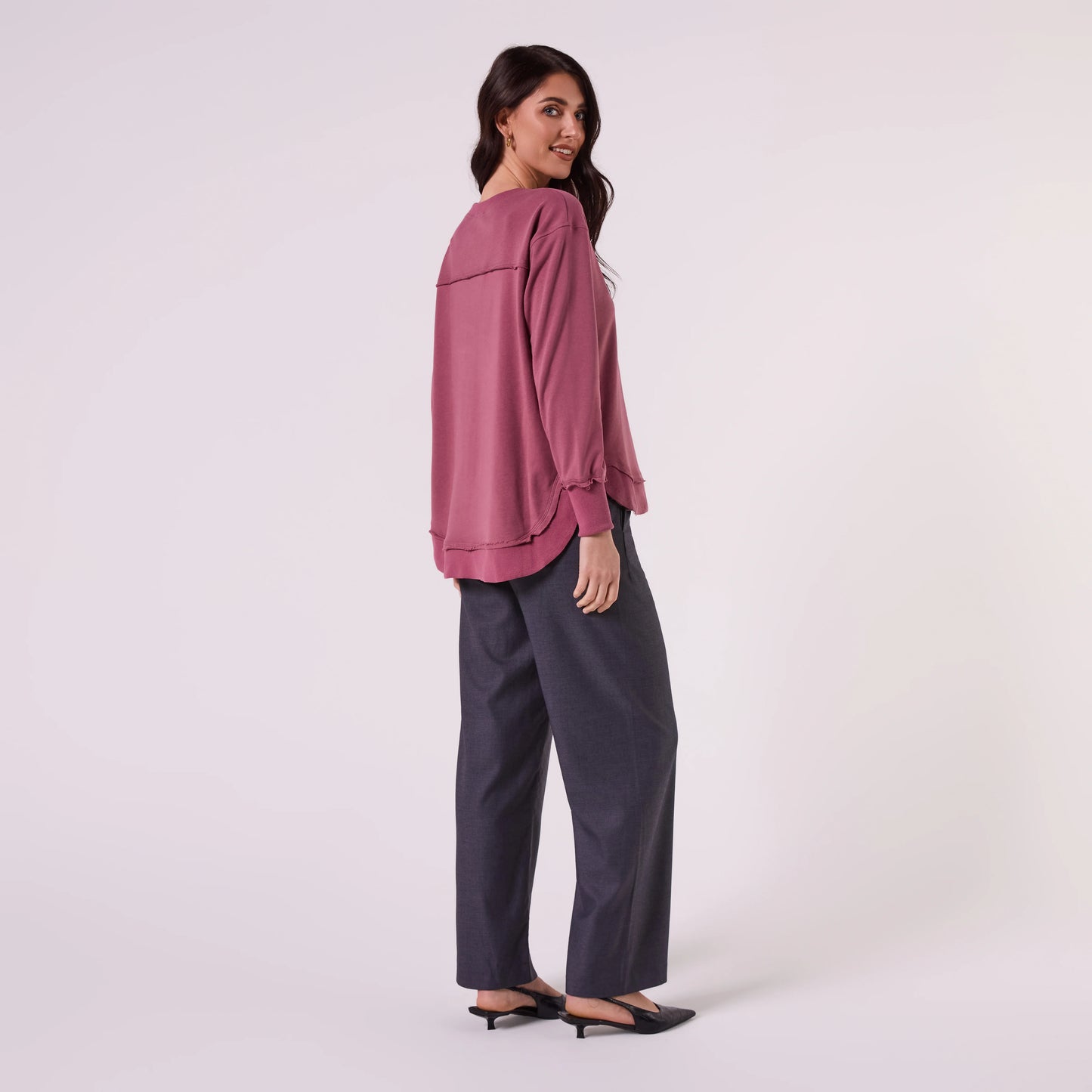 AMYIC SWEATER IN MULBERRY