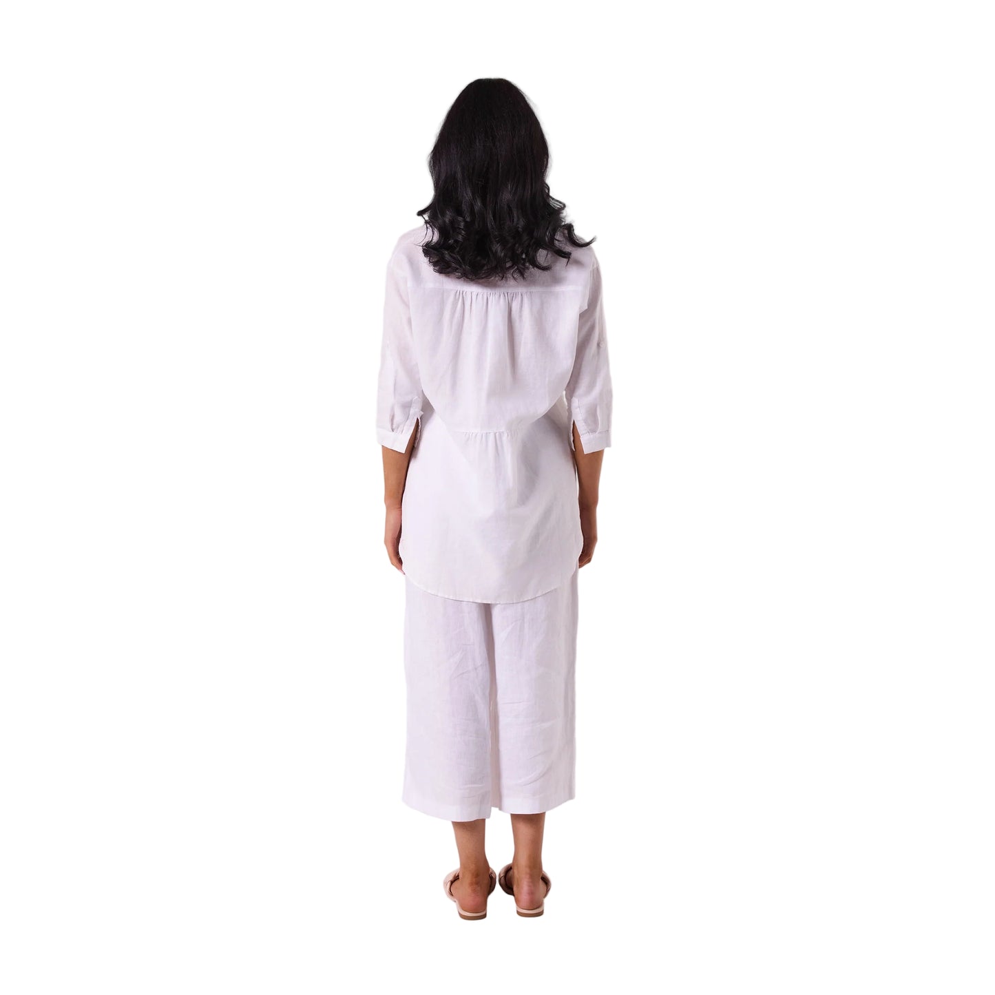 VIMMI WHITE LINEN SHIRT
