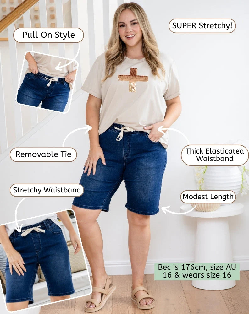 BERMUDA DENIM SHORTS