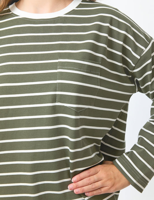 DROP SHOULDER LONG SLEEVE TEE