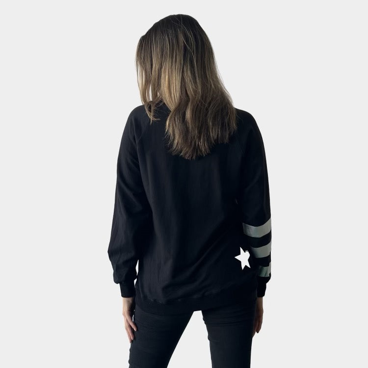 LEOPARD HEART STAR SWEATER