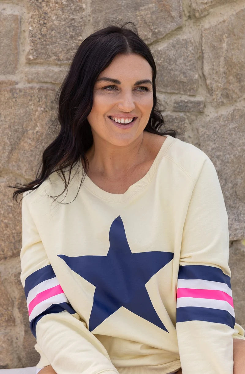JOVIE HOLIDAY SWEAT LEMON