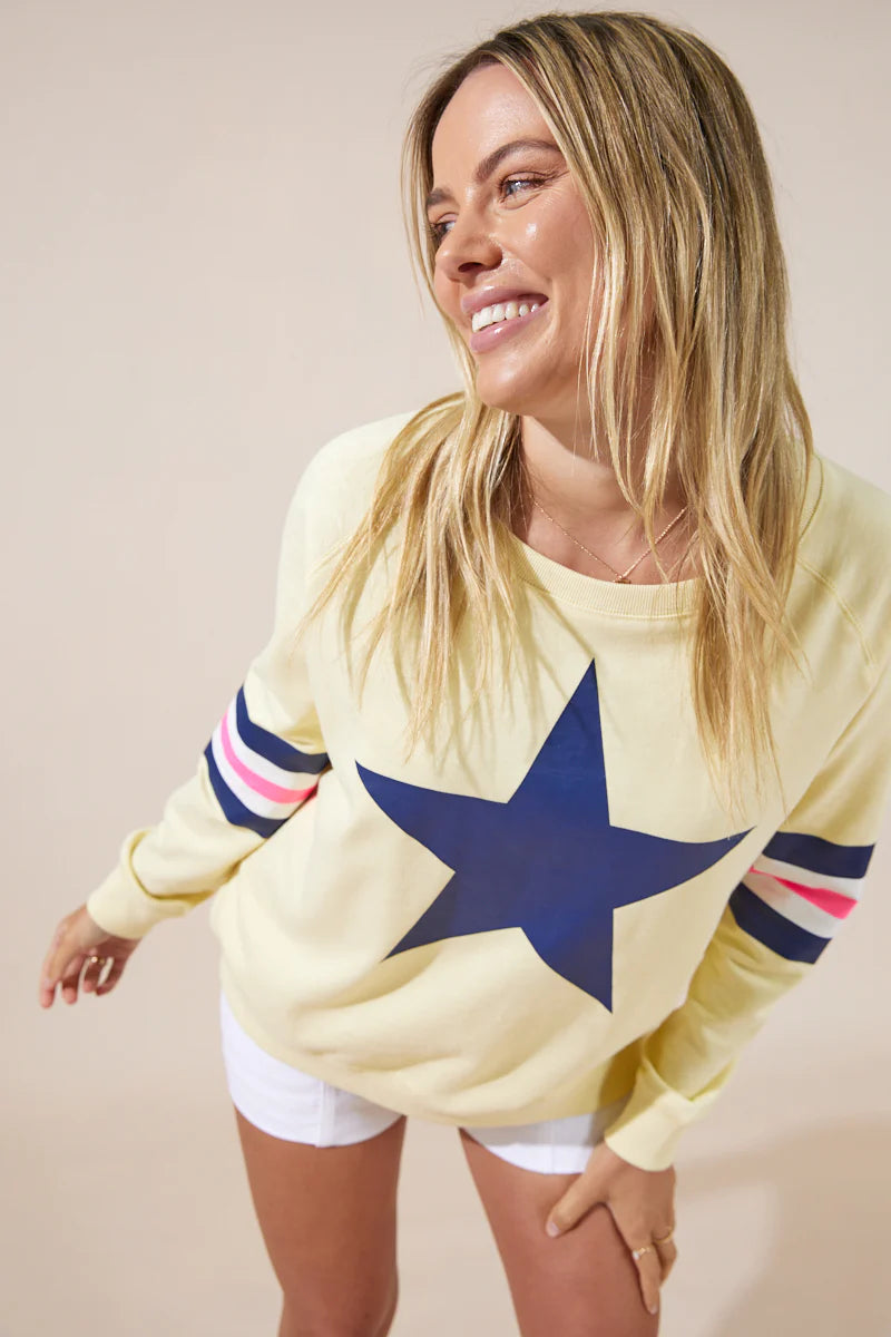JOVIE HOLIDAY SWEAT LEMON