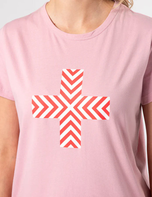 BLUSH RED CHEVRON