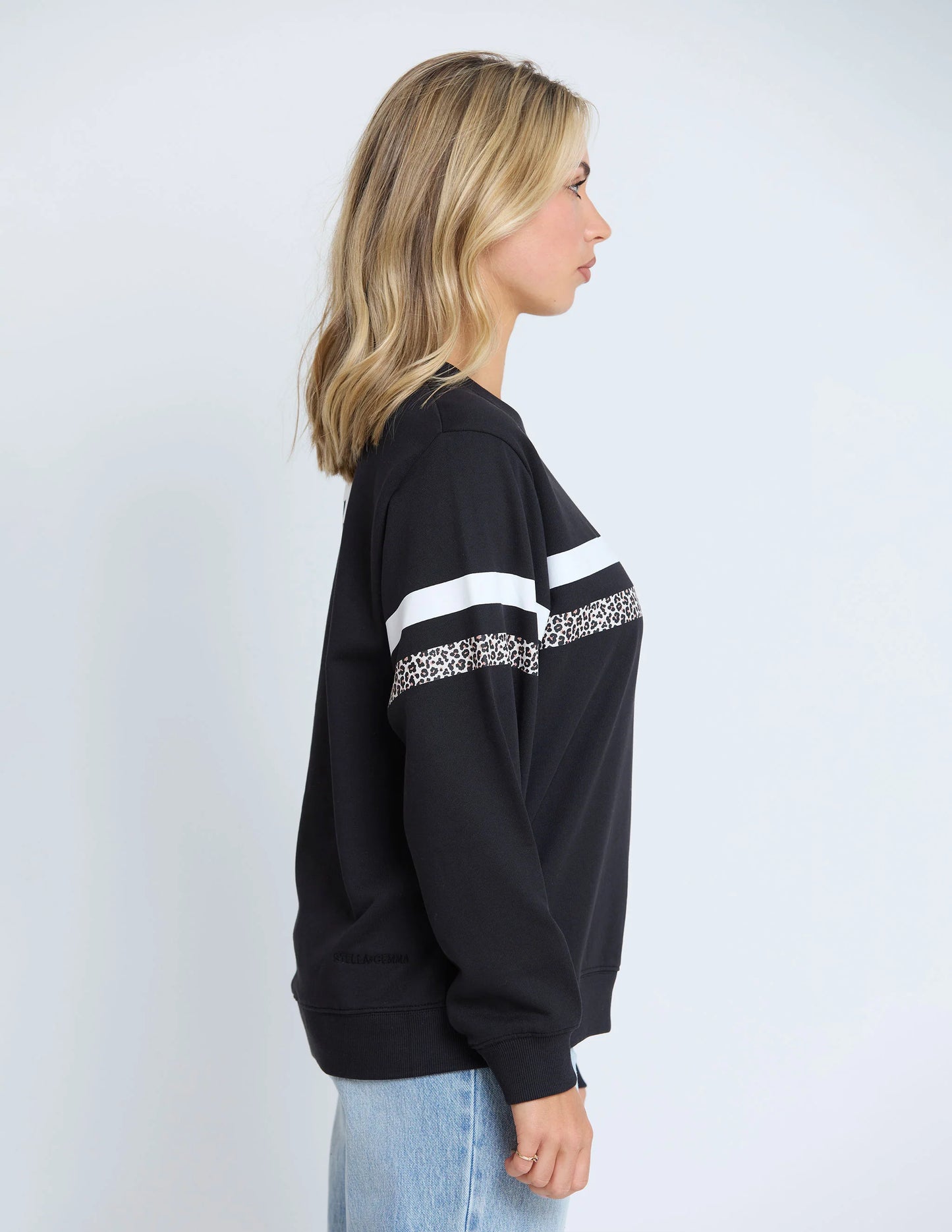 BLACK LEOPARD CLASSIC SWEATER