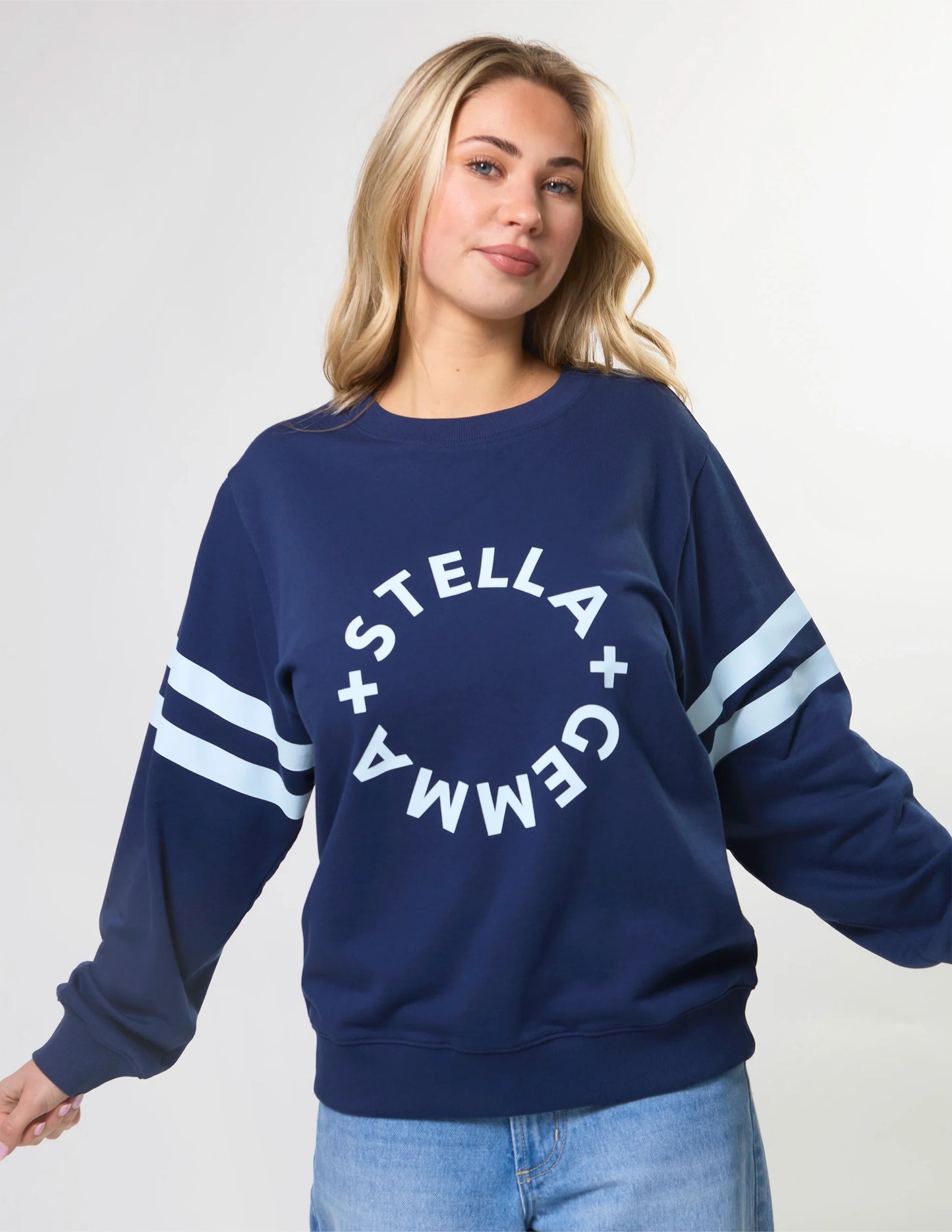 STELLA + GEMMA NAVY ROTATION SWEAT