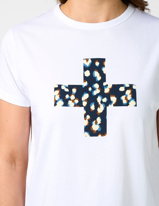LEOPARD CROSS ACE TEE
