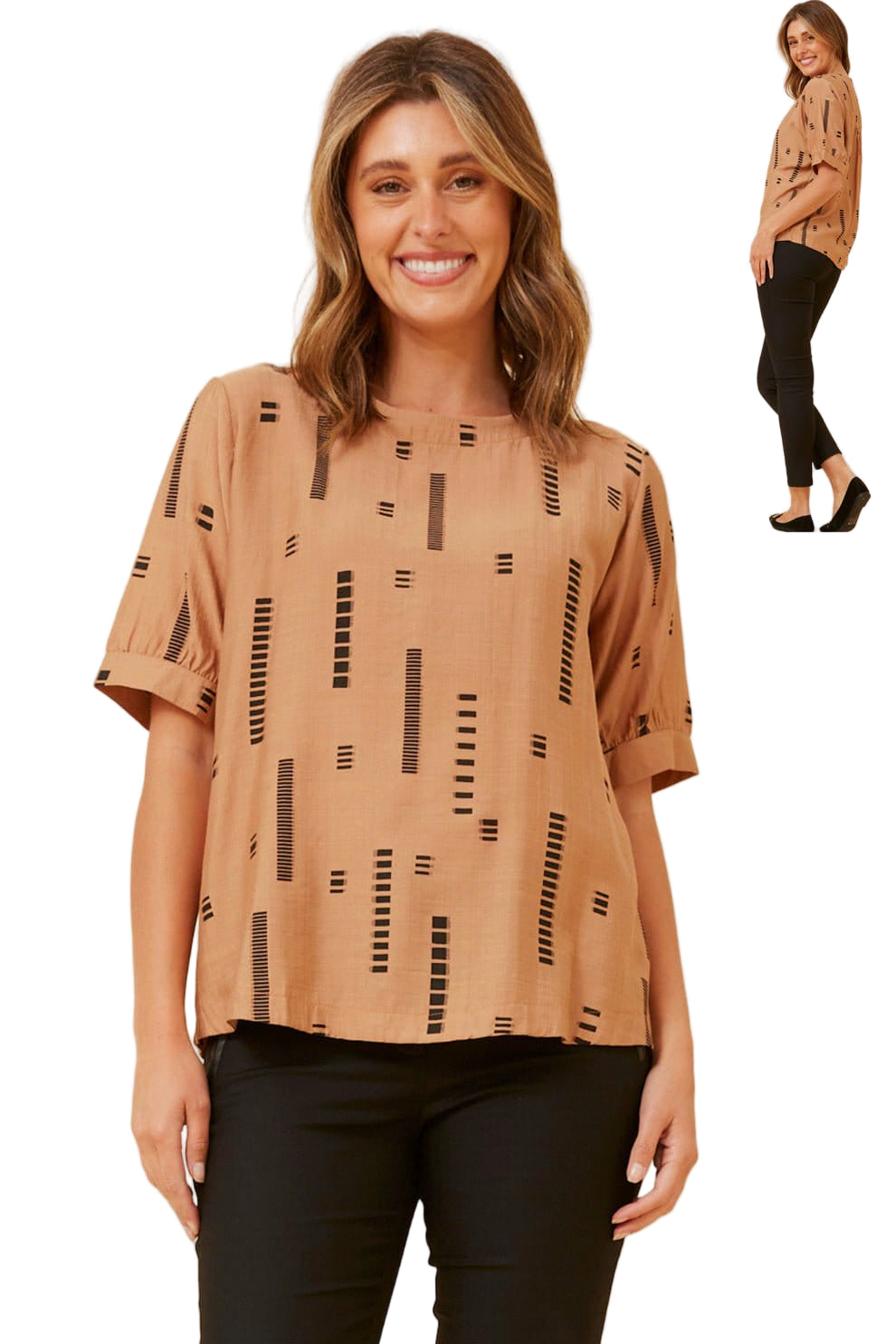 BAILEY TOP IN TOFFEE