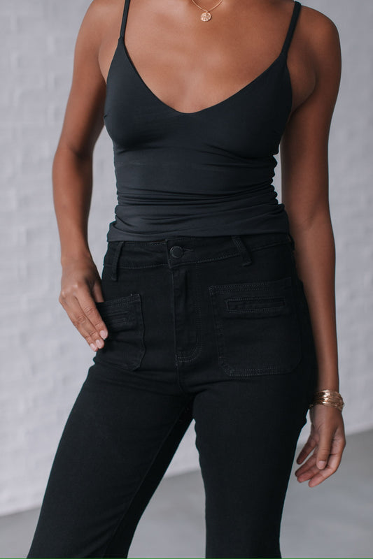 ANDY STRAIGHT LEG JEAN IN BLACK