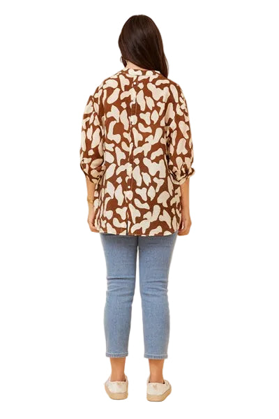 JAXIE TOP IN CHOCOLATE