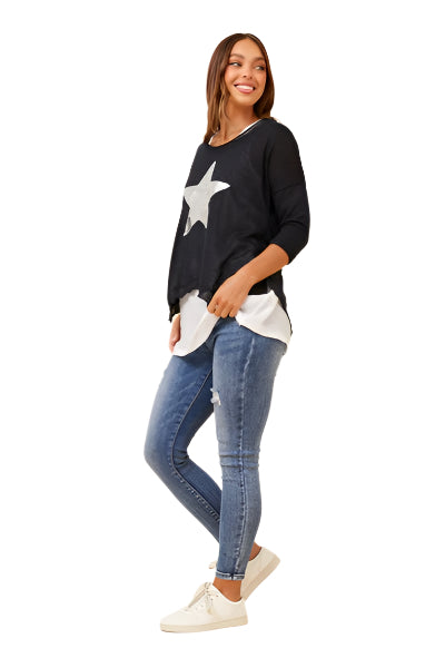 BLUE STAR TOP