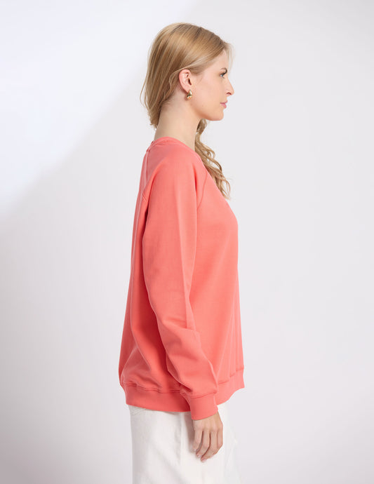 CLASSIC SWEATER IN CORAL