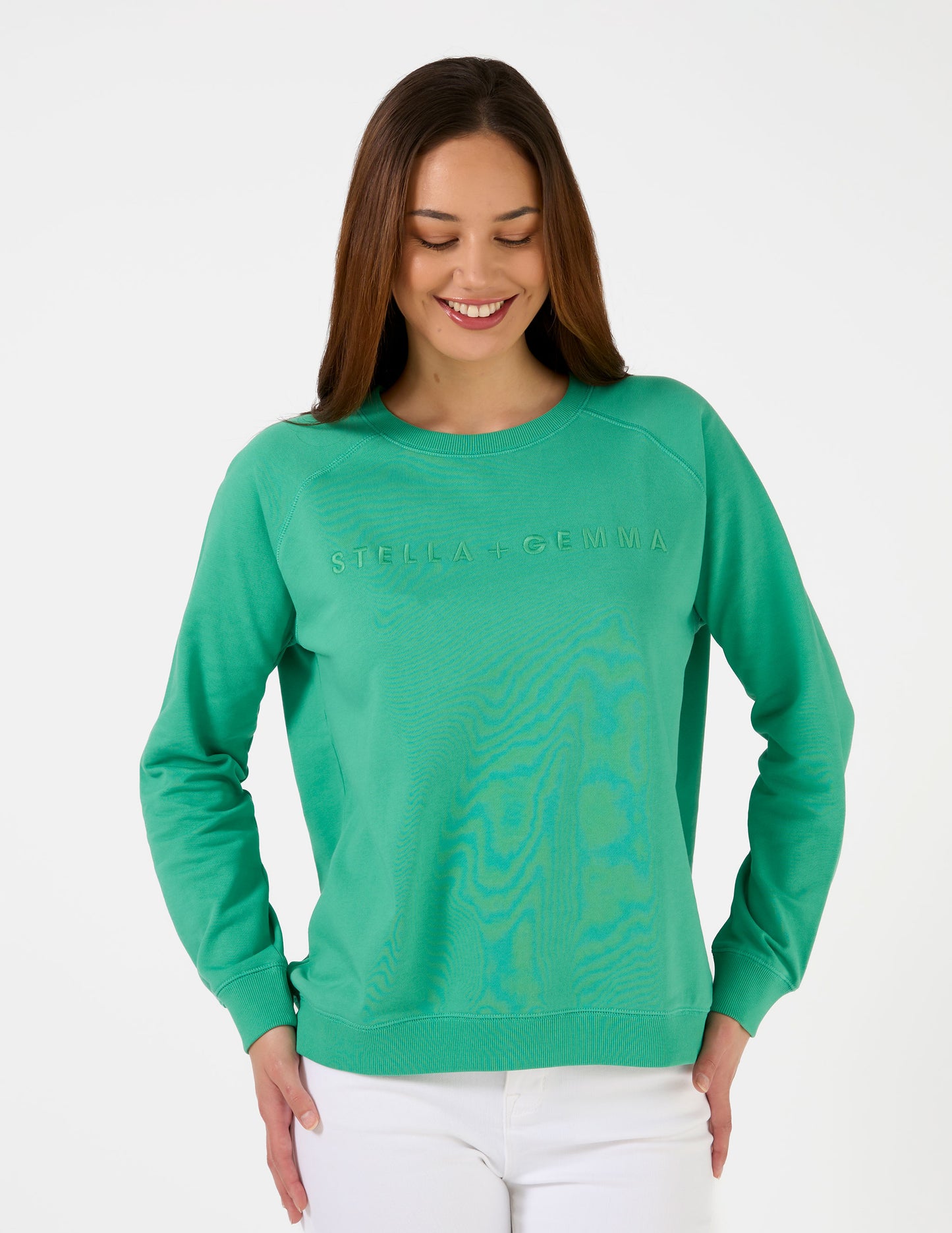 STELLA + GEMMA CLASSIC LOGO SWEATER MINT