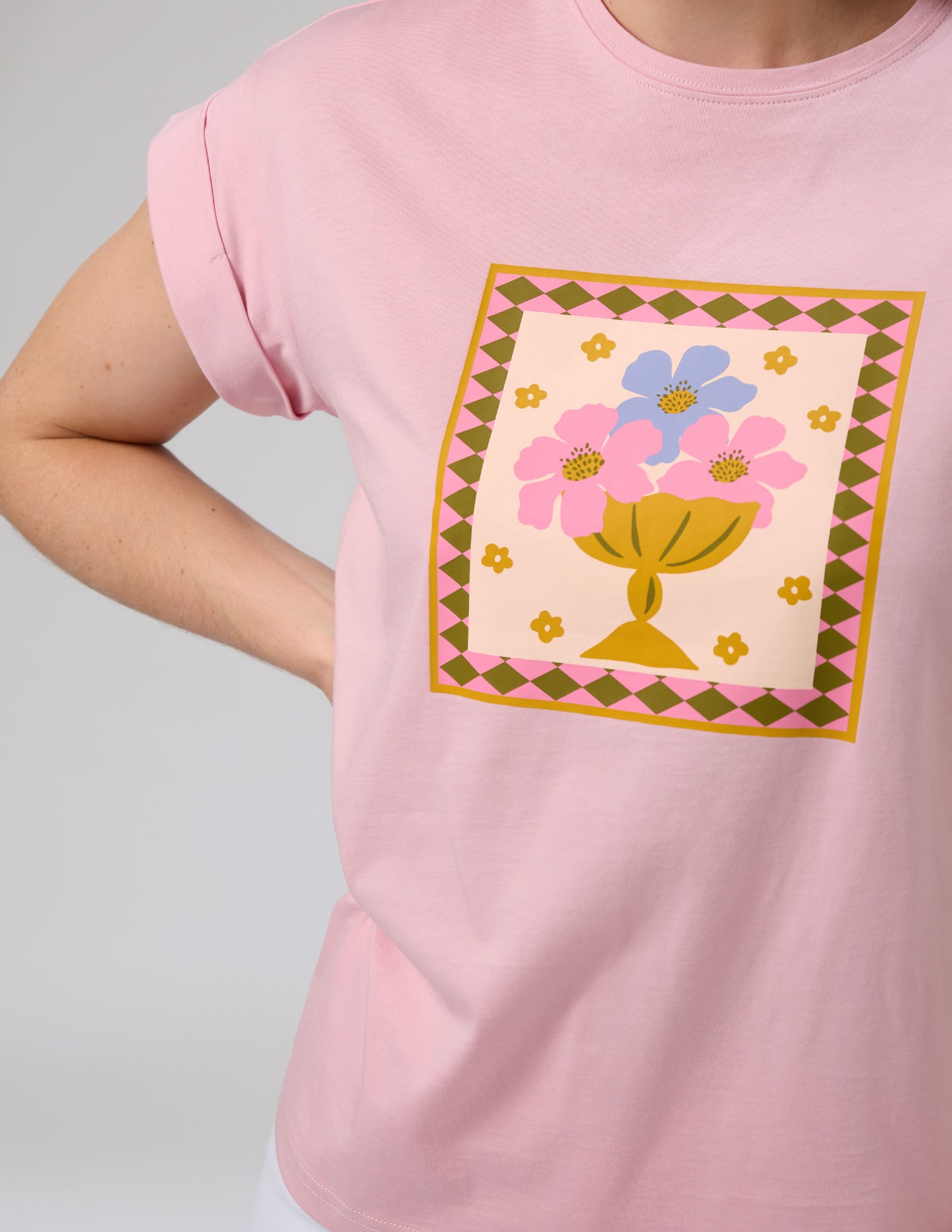 JARDIN TILE CUFF TEE