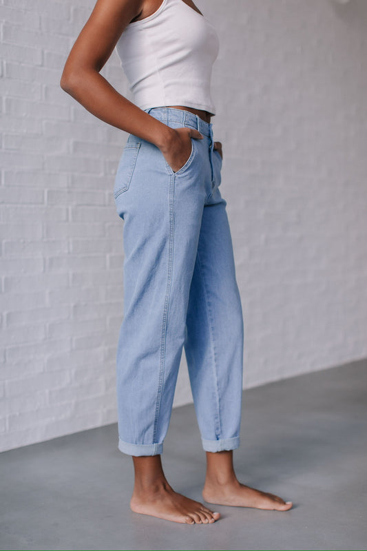 BARREL CUFFED JEAN