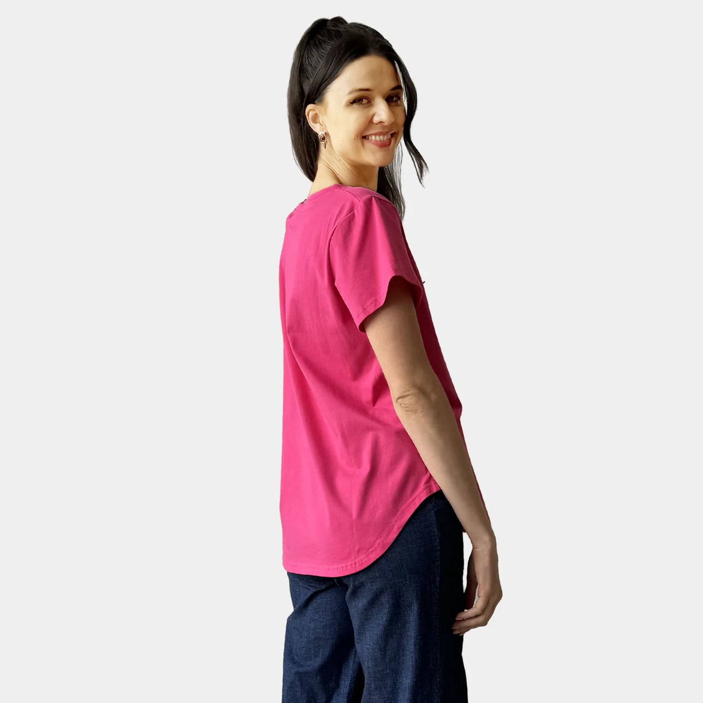 HEART FOIL HOT PINK TEE