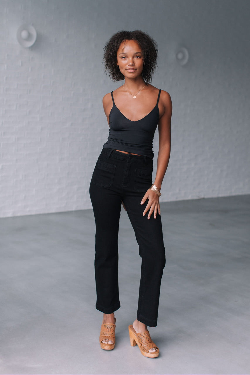 ANDY STRAIGHT LEG JEAN IN BLACK
