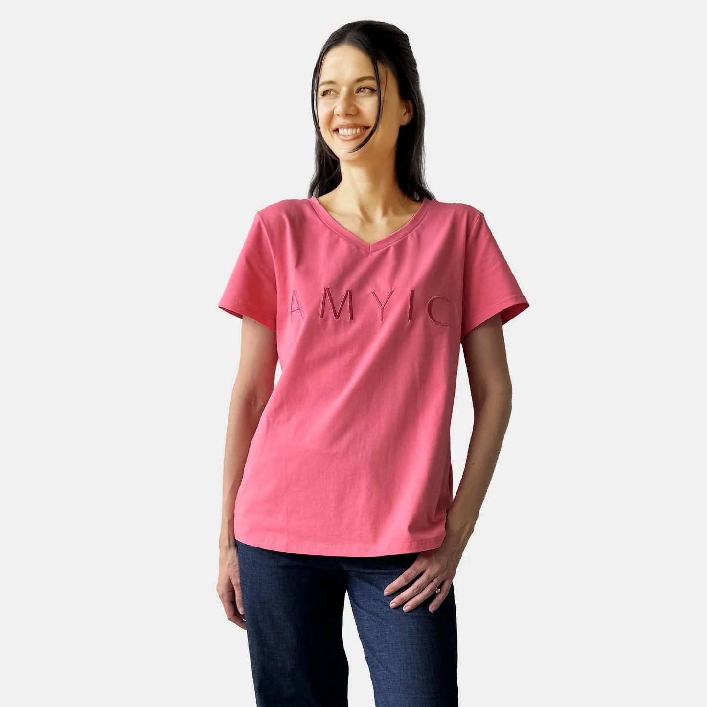 WATERMELON V NECK TEE