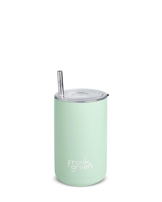 ICED COFFEE CUP WITH STRAW