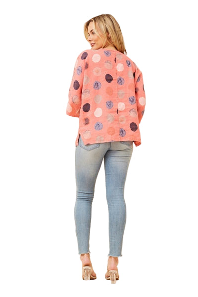 MYRA TOP IN HIBISCUS