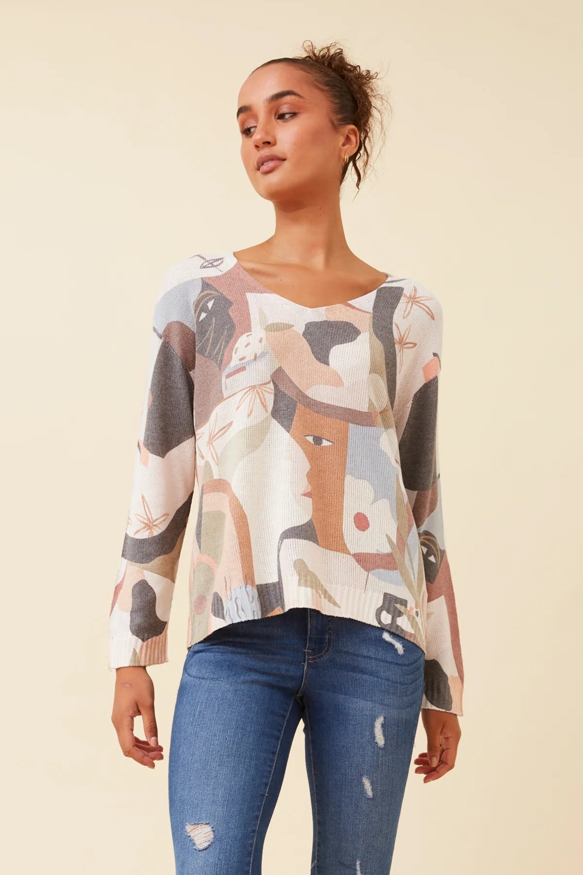 NADIA PRINTED TOP