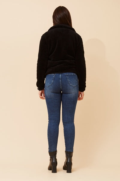 JACKIE FAUX FUR JACKET