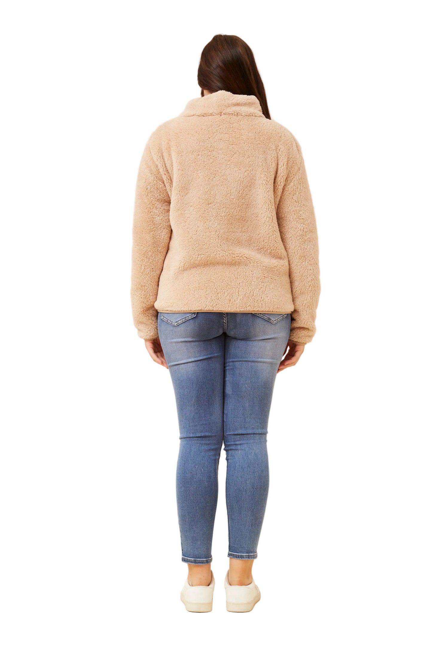 TEDDY ZIP JACKET IN CLAY