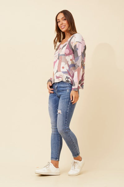 ABSTRACT PRINT TOP