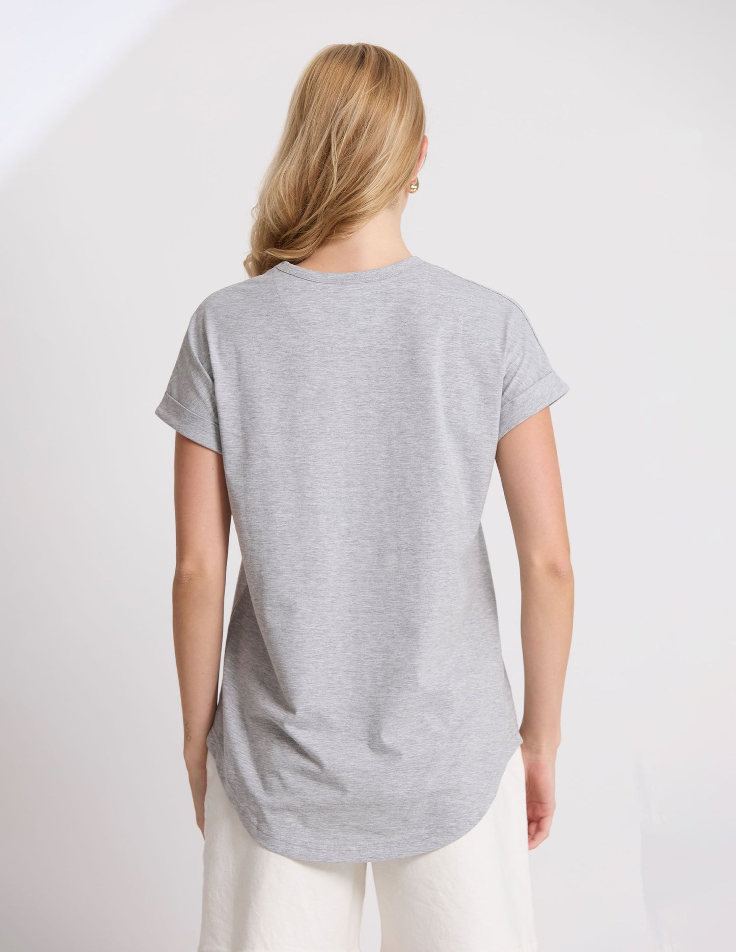 SOHO CUFF TEE IN GREY
