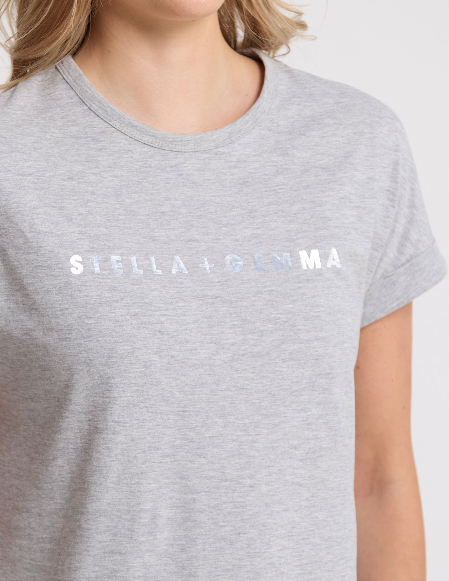 SOHO CUFF TEE IN GREY
