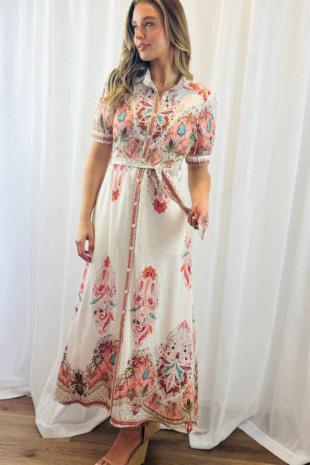FAIT DRESS IN CREAM