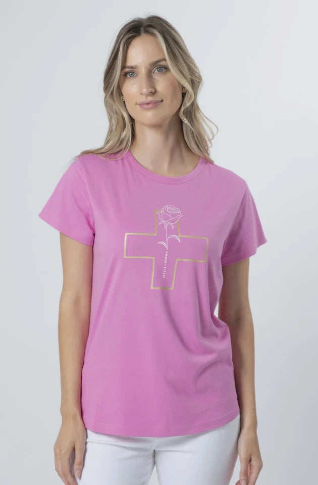 WHITE ROSE TEE