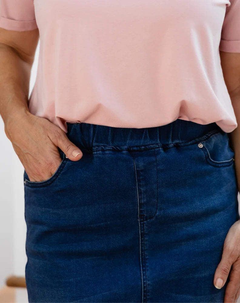 JENNI STRETCH DENIM SKIRT