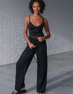 BLACK TENCEL DENIM PANT