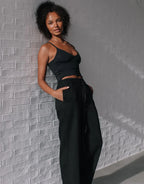 BLACK TENCEL DENIM PANT