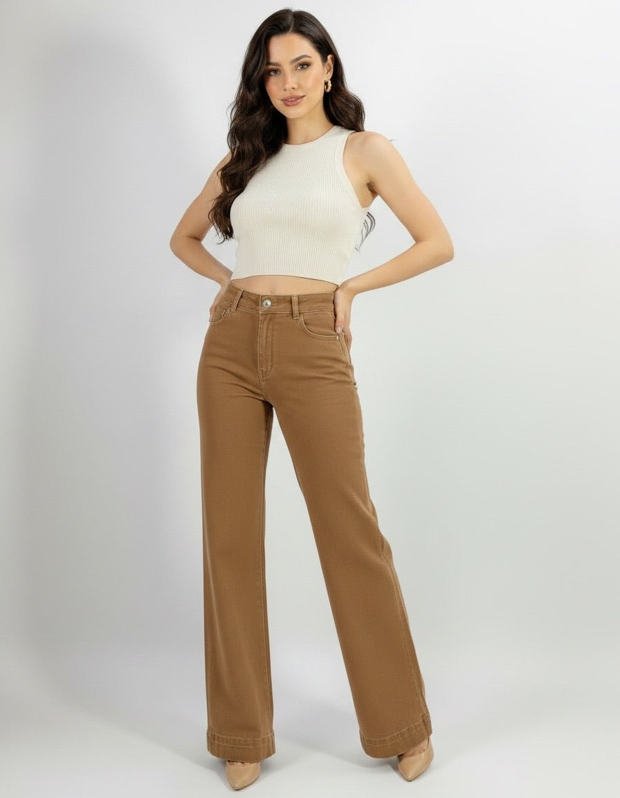 SUTTON STRETCH JEAN IN WARM BEIGE