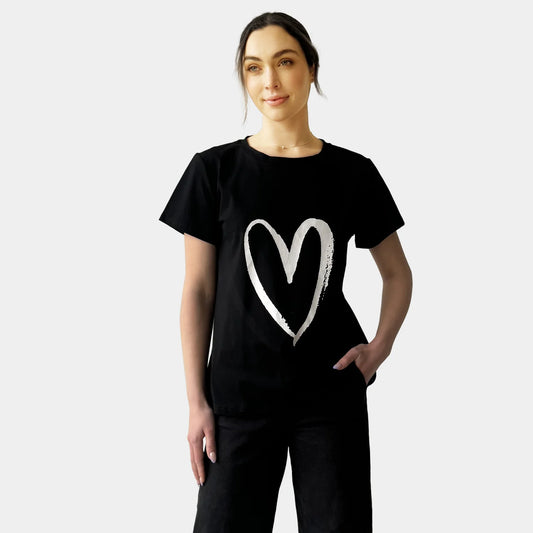WHITE HEART TEE